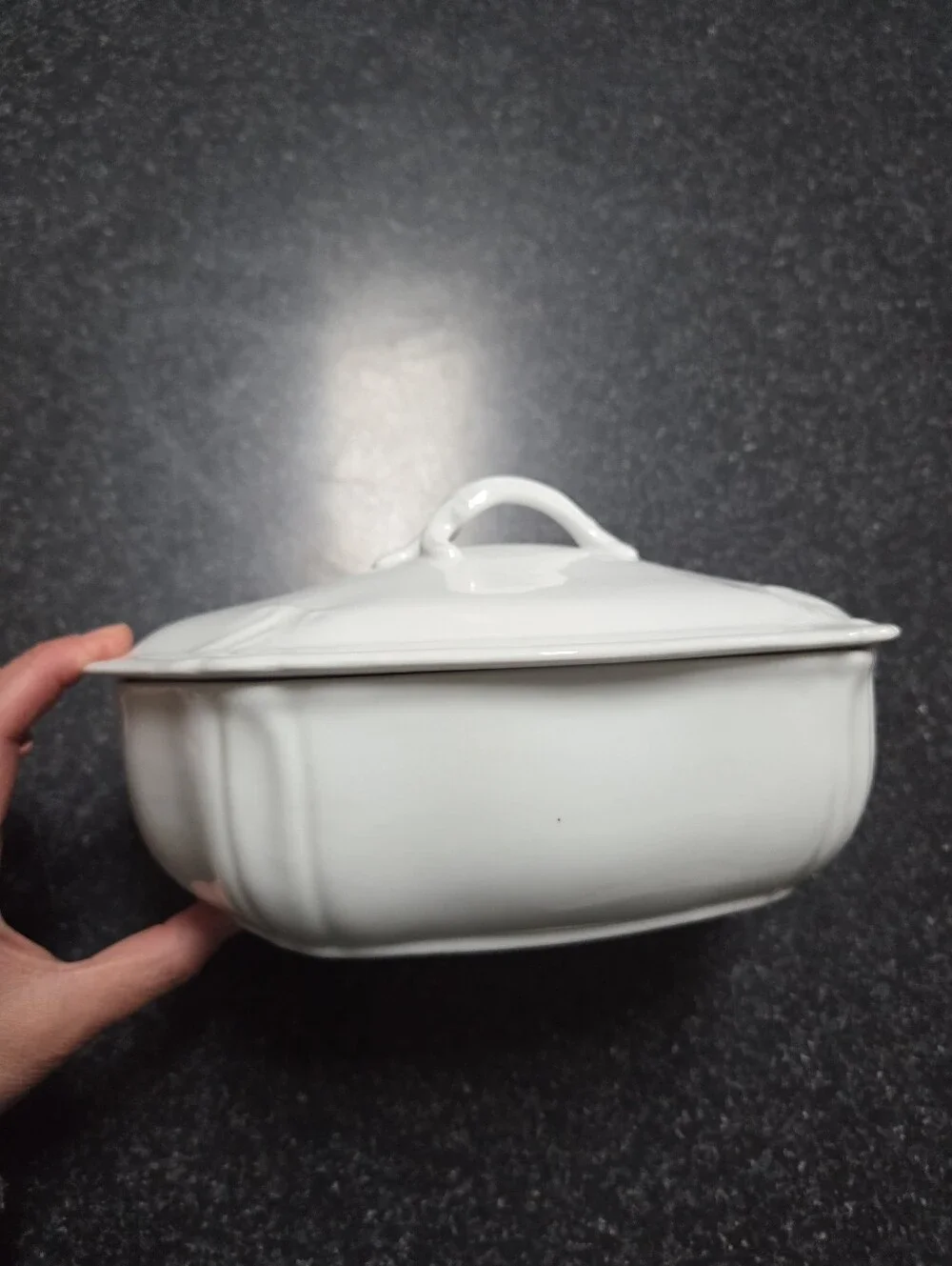 Kaldun & Bogle White Covered Vegetable Bowl Soup Tureen Serving Dish 9